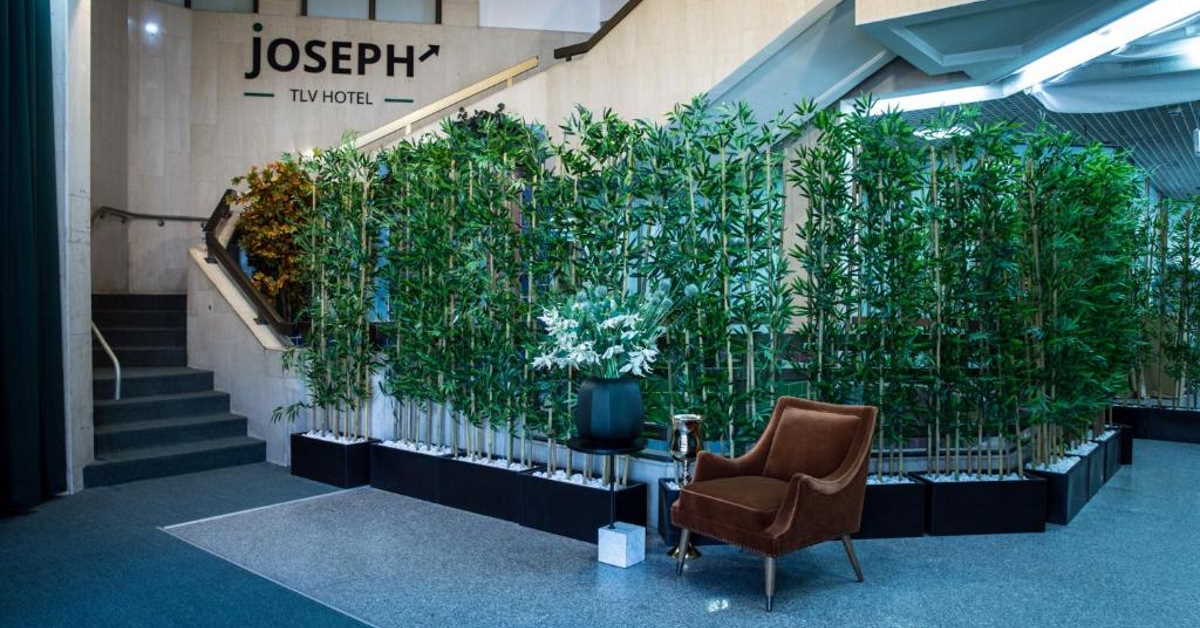 Área verde do Joseph Hotel